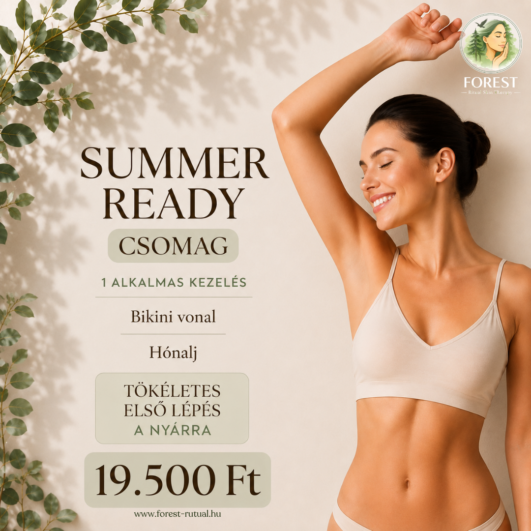 Summer Ready csomag – bikini vonal és hónalj lézeres szőrtelenítés, 1 alkalmas kezelés 19 500 Ft